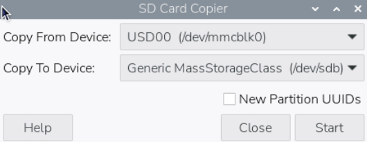 Raspberry Pi SD Card Copier Actual App