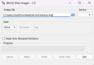 Clone Raspberry Pi - SD Card Copier or Win32DiskImager