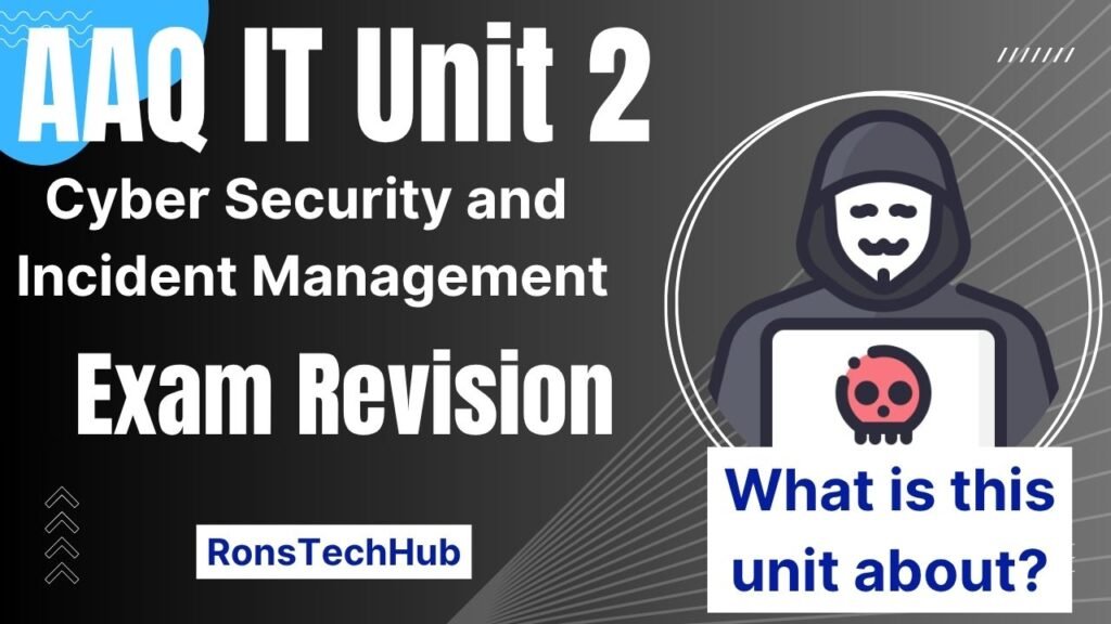 Free! BTEC AAQ IT Unit 2 Cyber Security Revision Resources