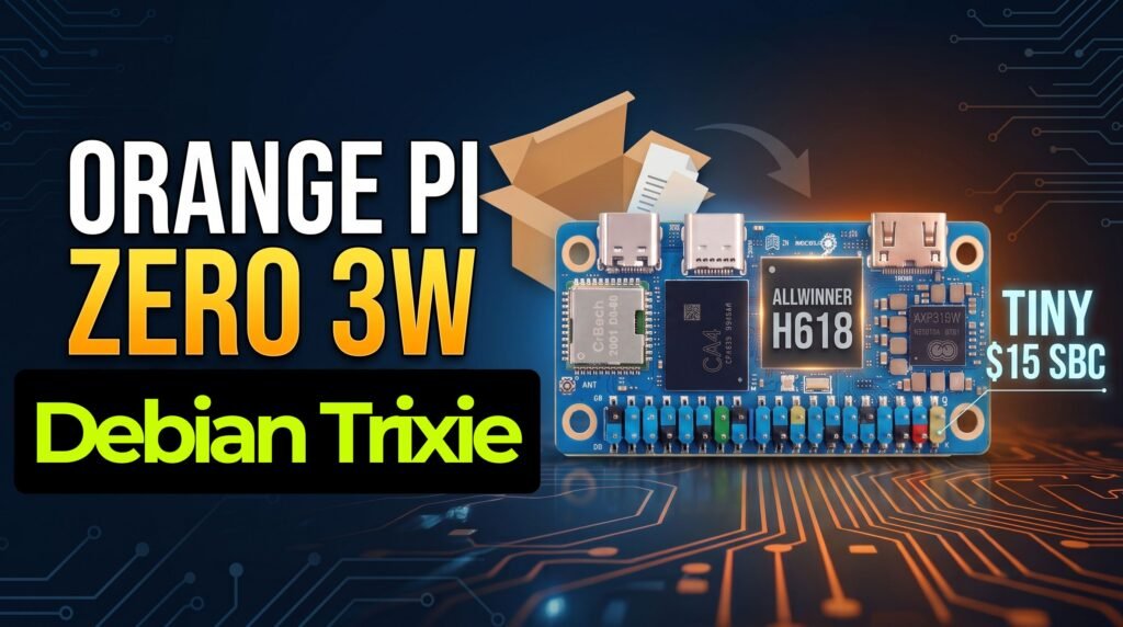 Orange Pi Zero 3W - Install Debian Trixie